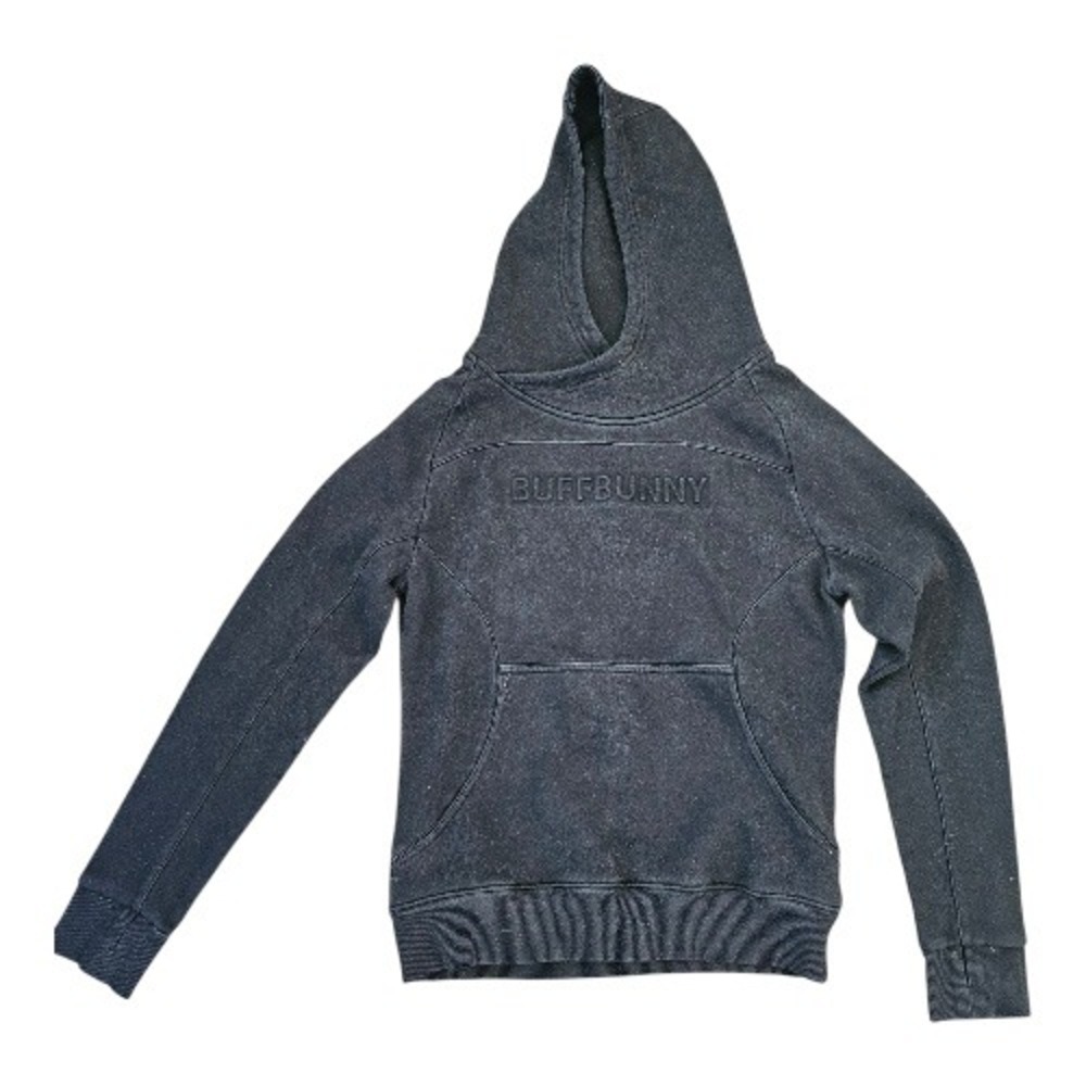 Buff Bunny Beyond Fleeced Big Front Logo‎ Cozy Cotton Warm Hoodie sz M
